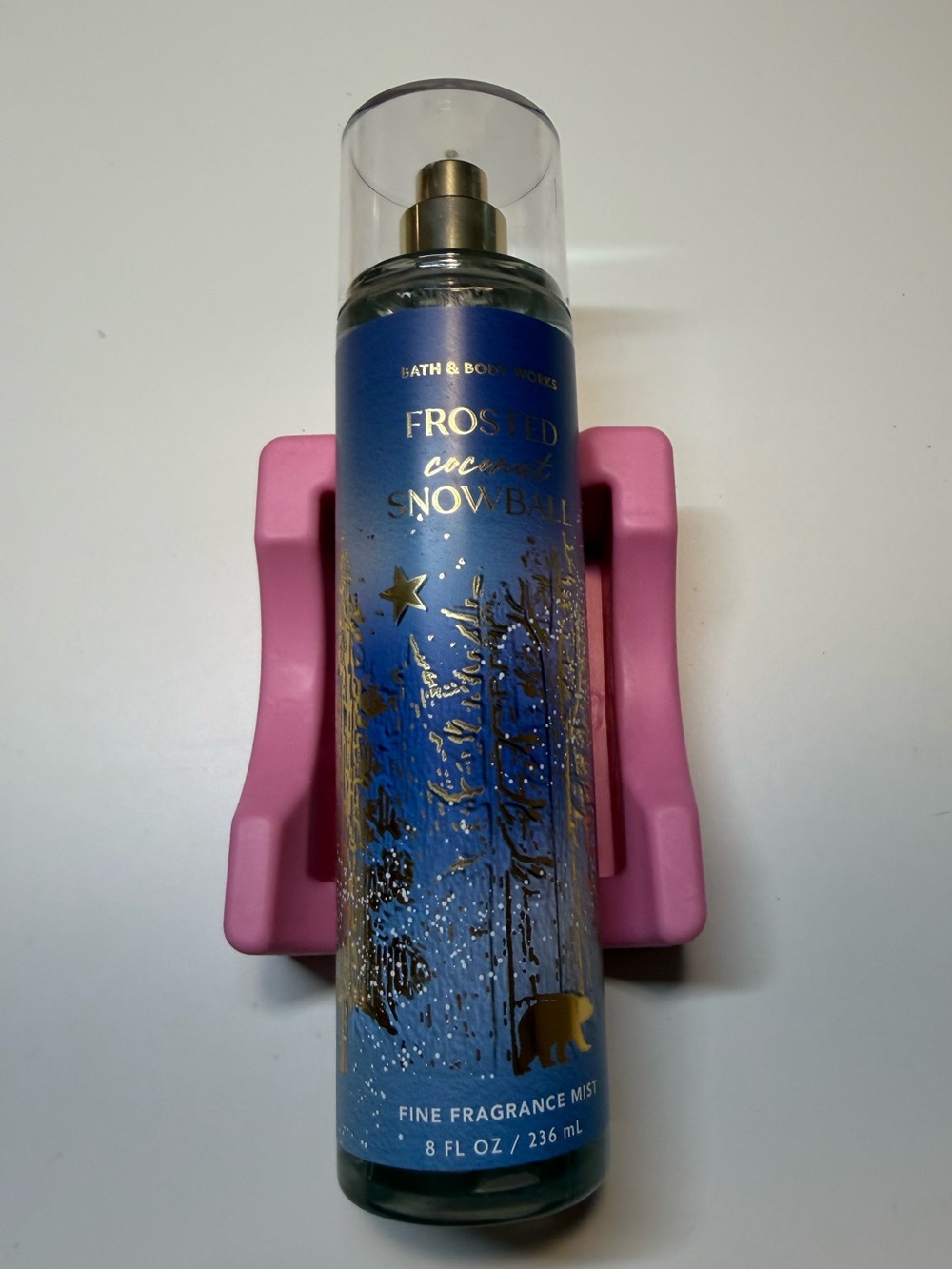 Bath & Body Works Blue and Gold Frosted Coconut Snowball Fragrance Mist